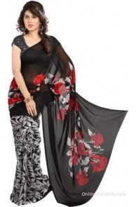 Heena Floral Print Bollywood Georgette Sari